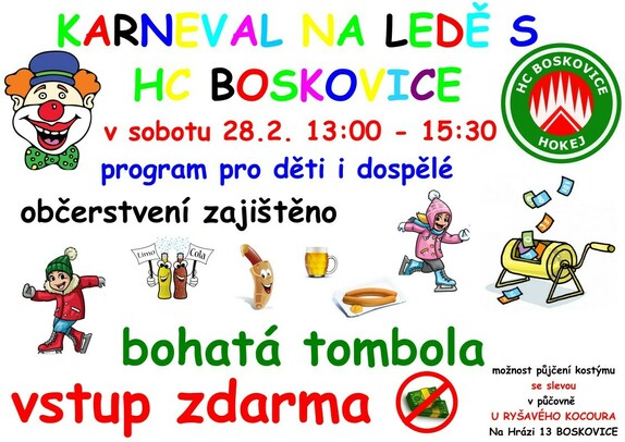 2026-02-28 Karneval na ledě plakát